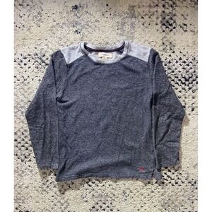 Tommy Bahama Sweater Mens Medium Gray Colorblock Crewneck Long Sleeve Knit